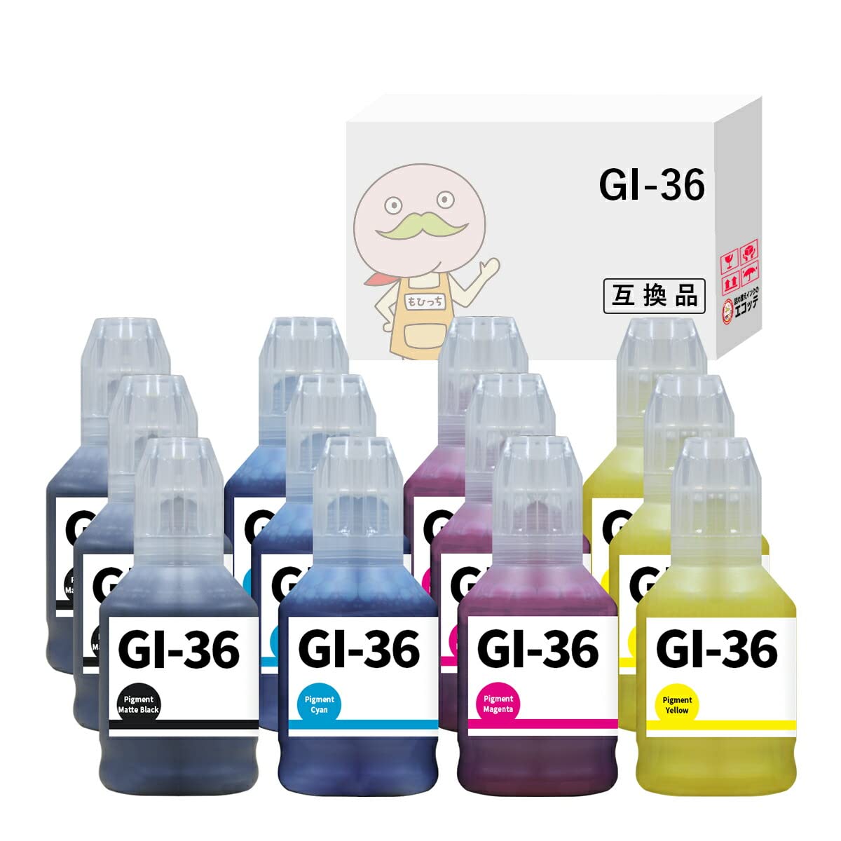 Amazon.co.jp: 【エコッテ】 Canon (キヤノン/キャノン)用 GI-36